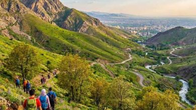 مسیرهای پیاده روی کرج