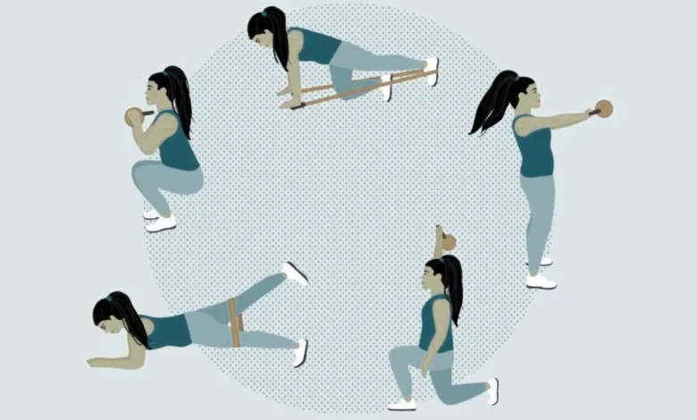 تمرینات شکم و پهلو در خانه