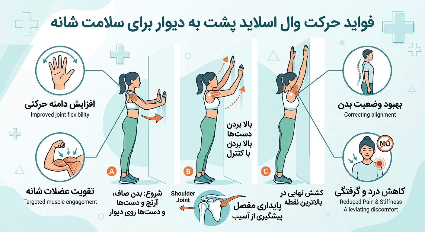 فواید حرکت وال اسلاید پشت به دیوار
