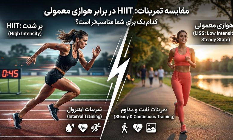 تمرینات هیت HIIT در برابر هوازی معمولی