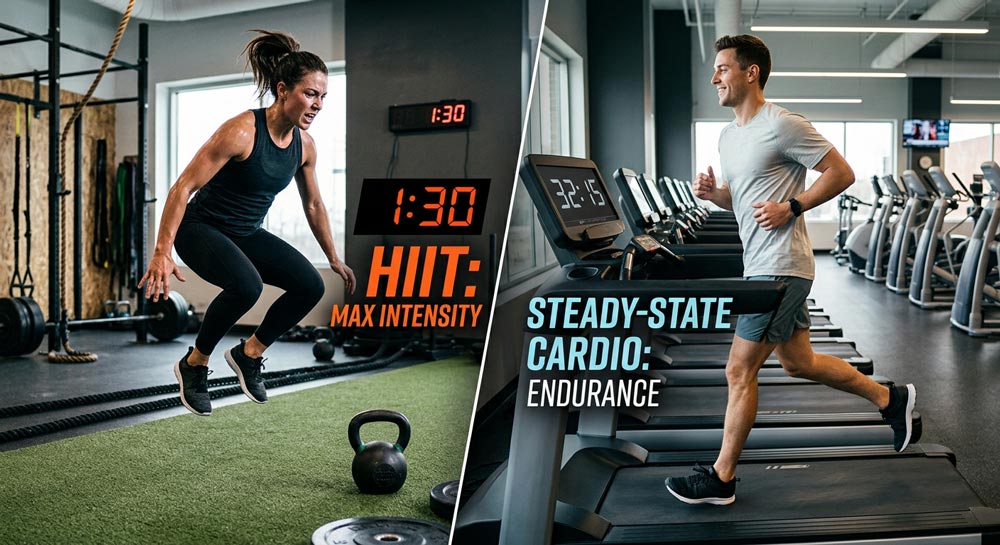 تمرینات هیت HIIT در برابر هوازی معمولی